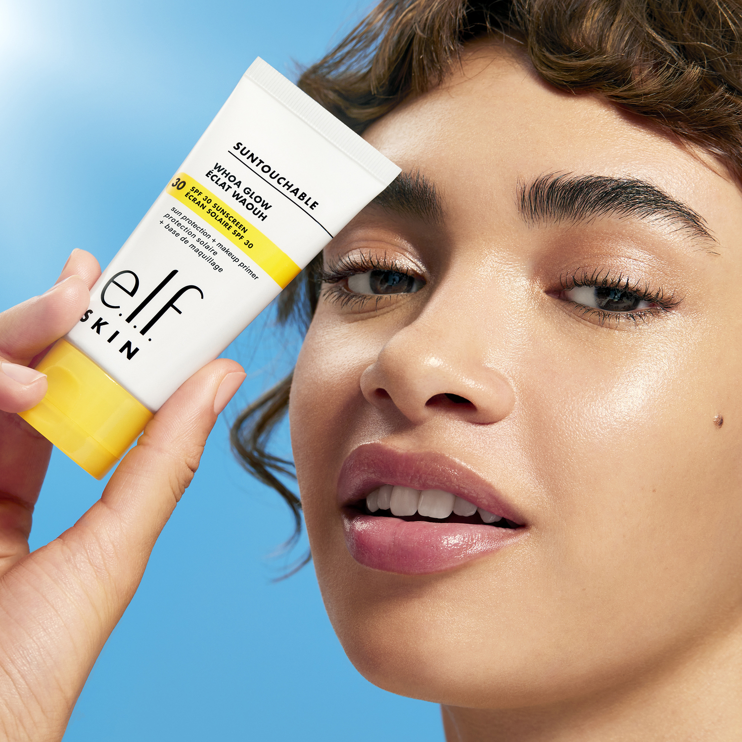 E.L.F. SKIN SUNTOUCHABLE WHOA GLOW SUNSCREEN & PRIMER (PROTECTOR SOLAR)